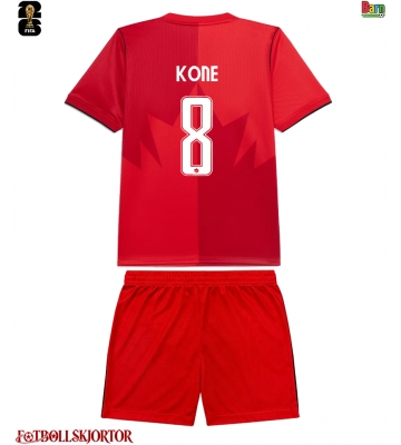 Kanada Ismael Kone #8 Hemmakläder Barn VM 2026 Kortärmad (+ Korta byxor)